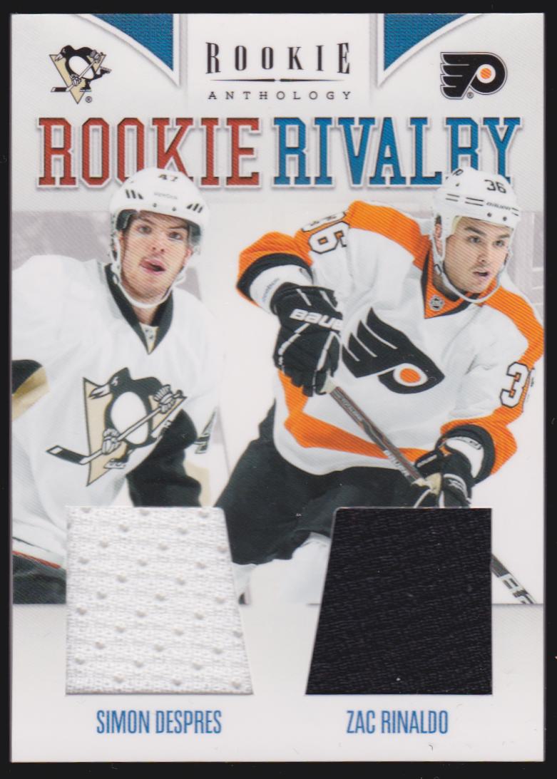 (image for) 2011-12 Panini Rookie Anthology Rookie Rivalry Dual Jerseys #49 Simon Despres/Zac Rinaldo