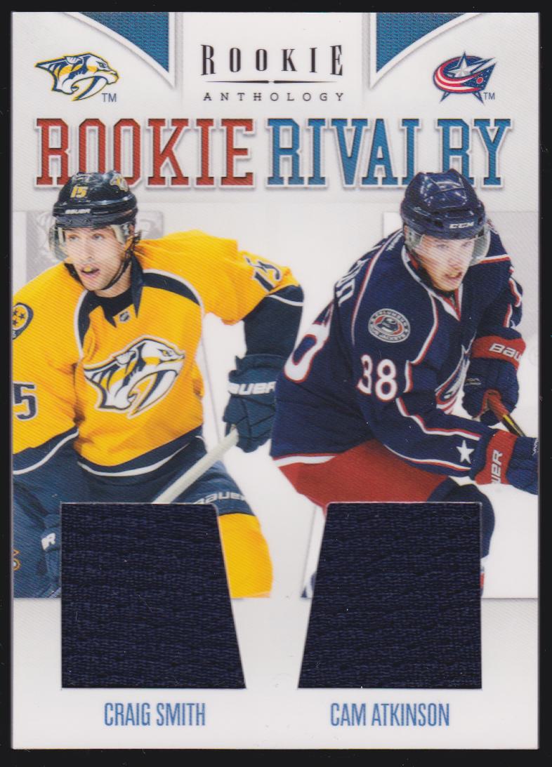 (image for) 2011-12 Panini Rookie Anthology Rookie Rivalry Dual Jerseys #55 Craig Smith/Cam Atkinson