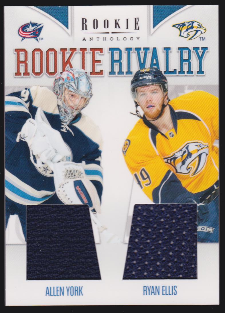(image for) 2011-12 Panini Rookie Anthology Rookie Rivalry Dual Jerseys #34 Allen York/Ryan Ellis