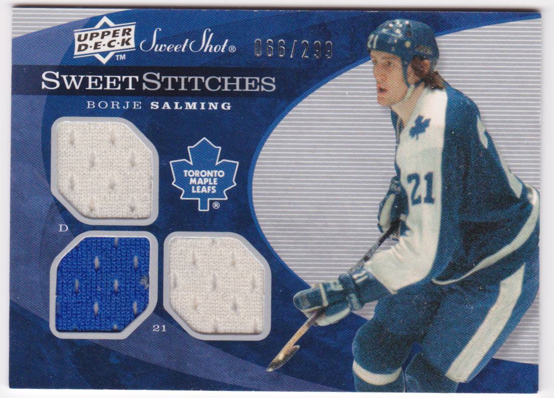 (image for) 2007-08 Sweet Shot Sweet Stitches Triples #SSTSA Borje Salming