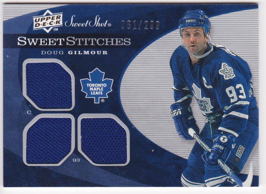 (image for) 2007-08 Sweet Shot Sweet Stitches Triples #SSTDG Doug Gilmour