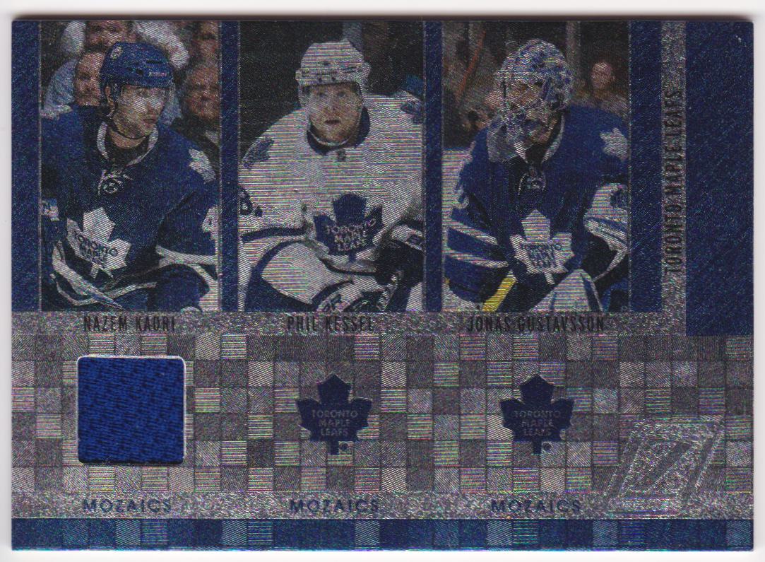 (image for) 2010-11 Zenith Mozaics Materials #18 Phil Kessel/Jonas Gustavsson/Nazem Kadri