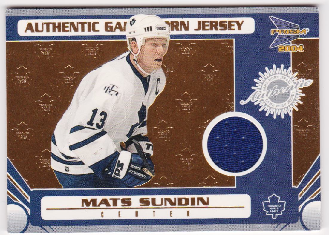 2003-04 Pacific Prism #145 Mats Sundin - 399/685 (image for) 2003-04 Pacific Prism #145 Mats Sundin - 399/685