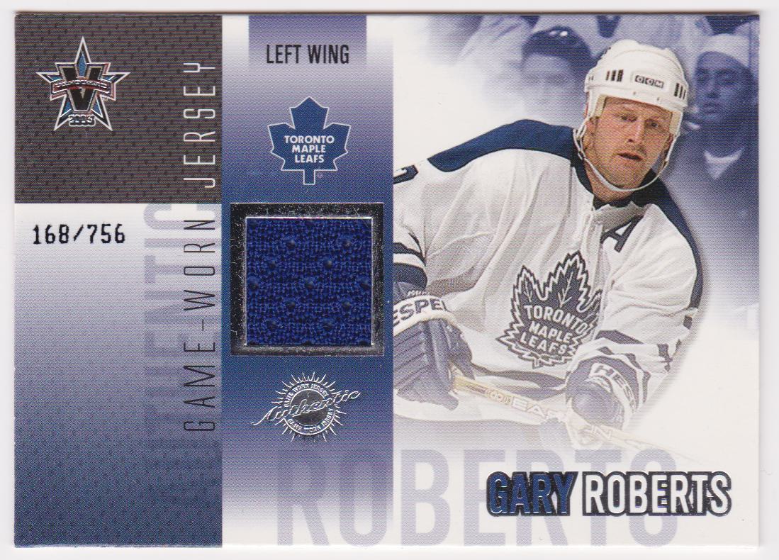 (image for) 2002-03 Vanguard Jerseys #44 Gary Roberts 168/756