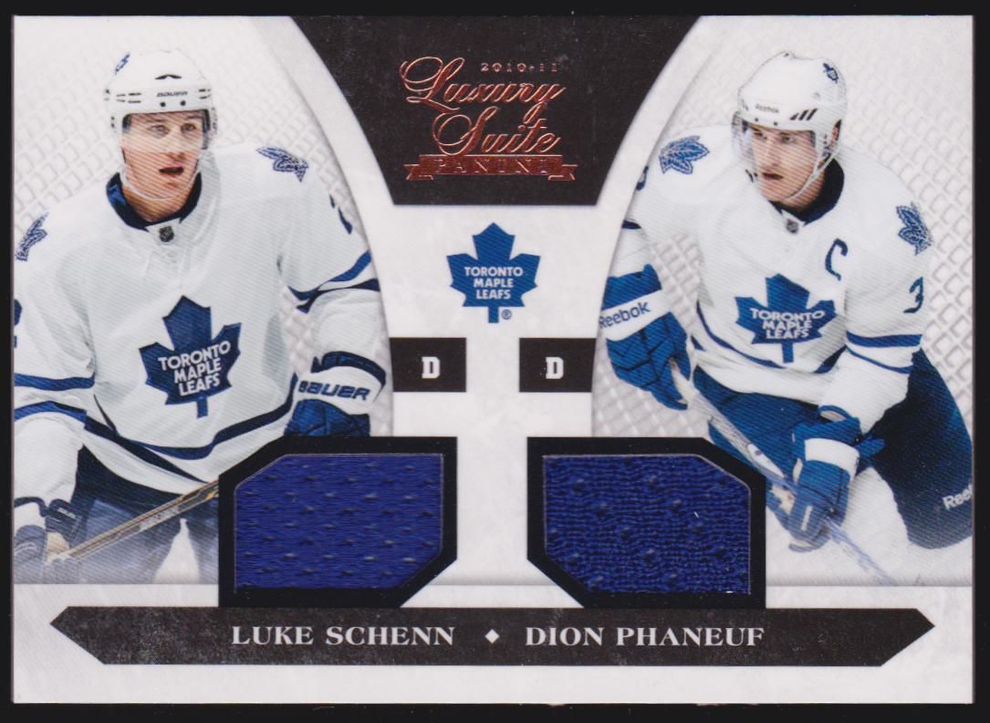 (image for) 2010-11 Luxury Suite #95 Dion Phaneuf/Luke Schenn 143/599