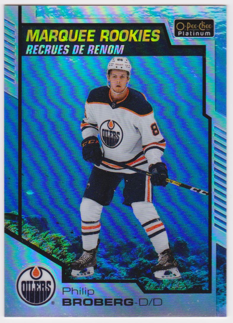 2020-21 O-Pee-Chee Platinum Aquamarine #190 Philip Broberg - RC Year (image for) 2020-21 O-Pee-Chee Platinum Aquamarine #190 Philip Broberg - RC Year