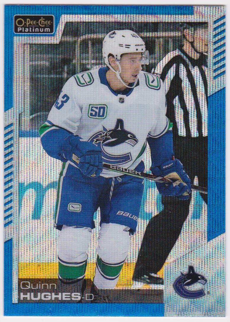 (image for) 2020-21 O-Pee-Chee Platinum Blue Surge #10 Quinn Hughes
