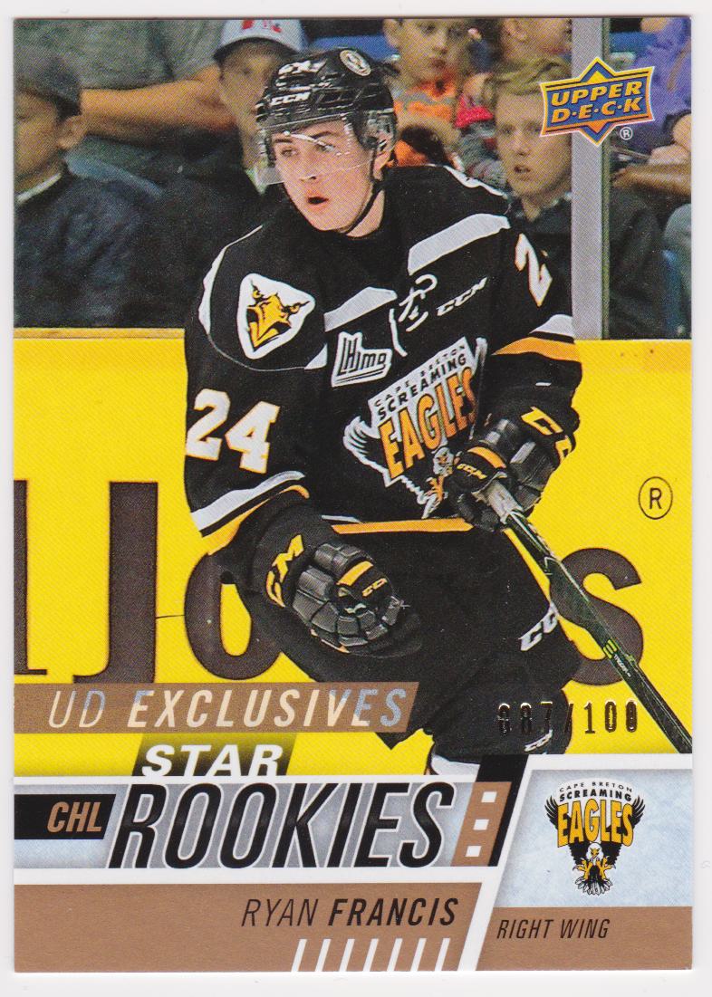 (image for) 2017-18 Upper Deck CHL Exclusives #388 Ryan Francis 087/100