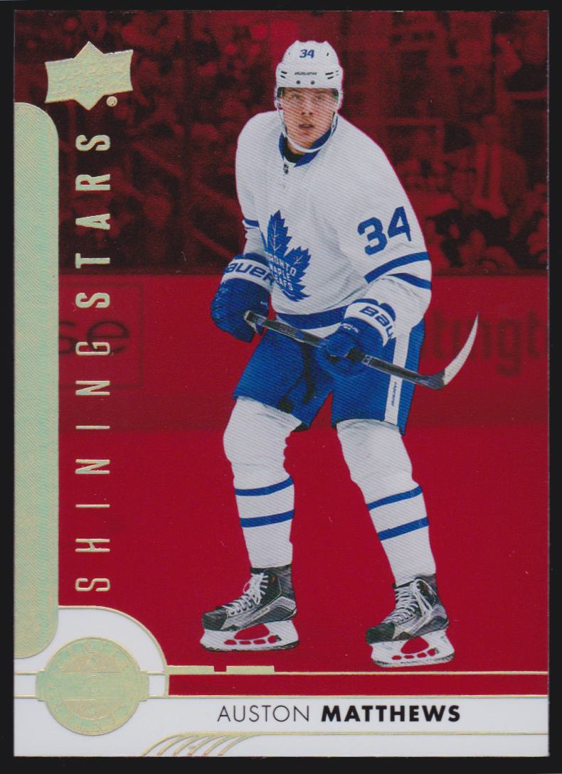 (image for) 2017-18 Upper Deck Shining Stars Centers Red #SSC1 Auston Matthews