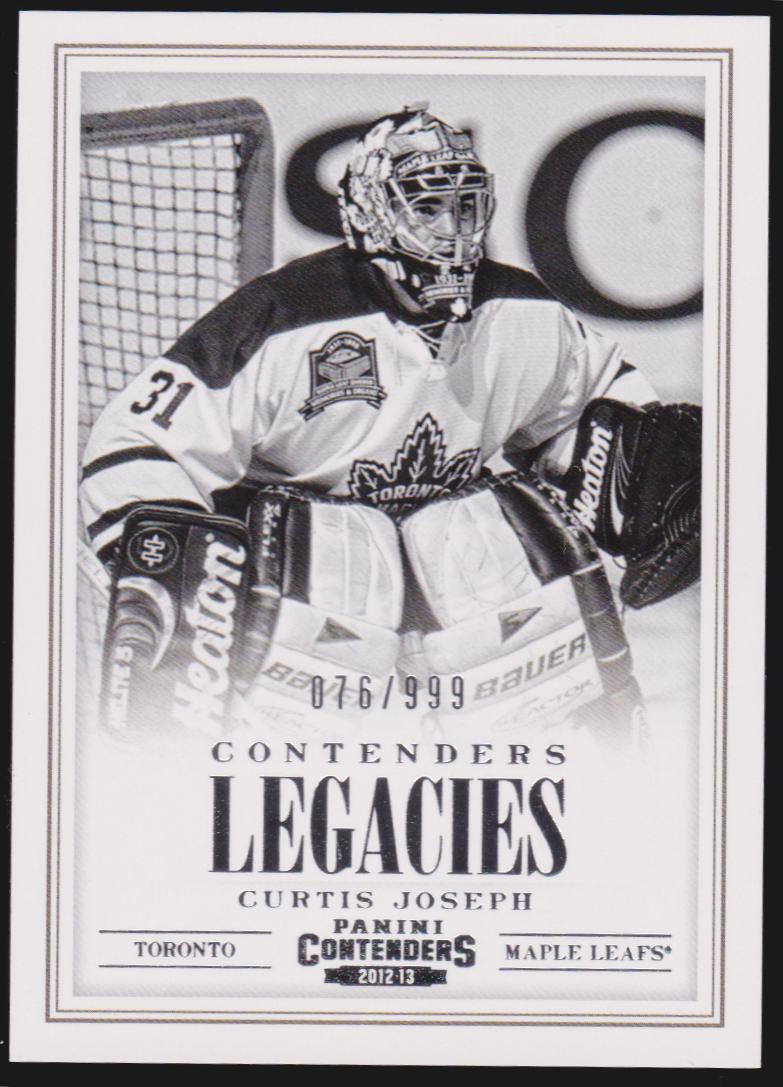 2012-13 Panini Contenders Legacies #25 Curtis Joseph (image for) 2012-13 Panini Contenders Legacies #25 Curtis Joseph