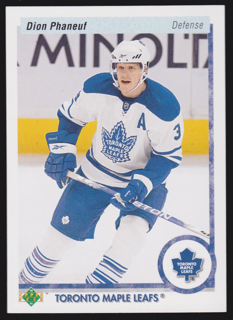 (image for) 2010-11 Upper Deck 20th Anniversary Parallel #15 Dion Phaneuf