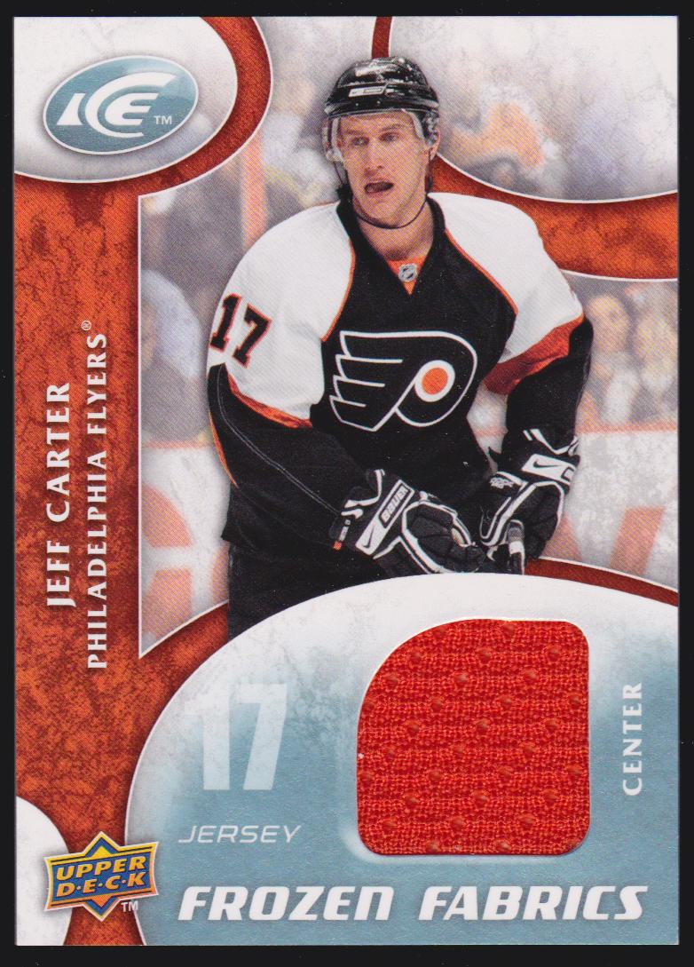 2009-10 Upper Deck Ice Frozen Fabrics #FRJC Jeff Carter (image for) 2009-10 Upper Deck Ice Frozen Fabrics #FRJC Jeff Carter