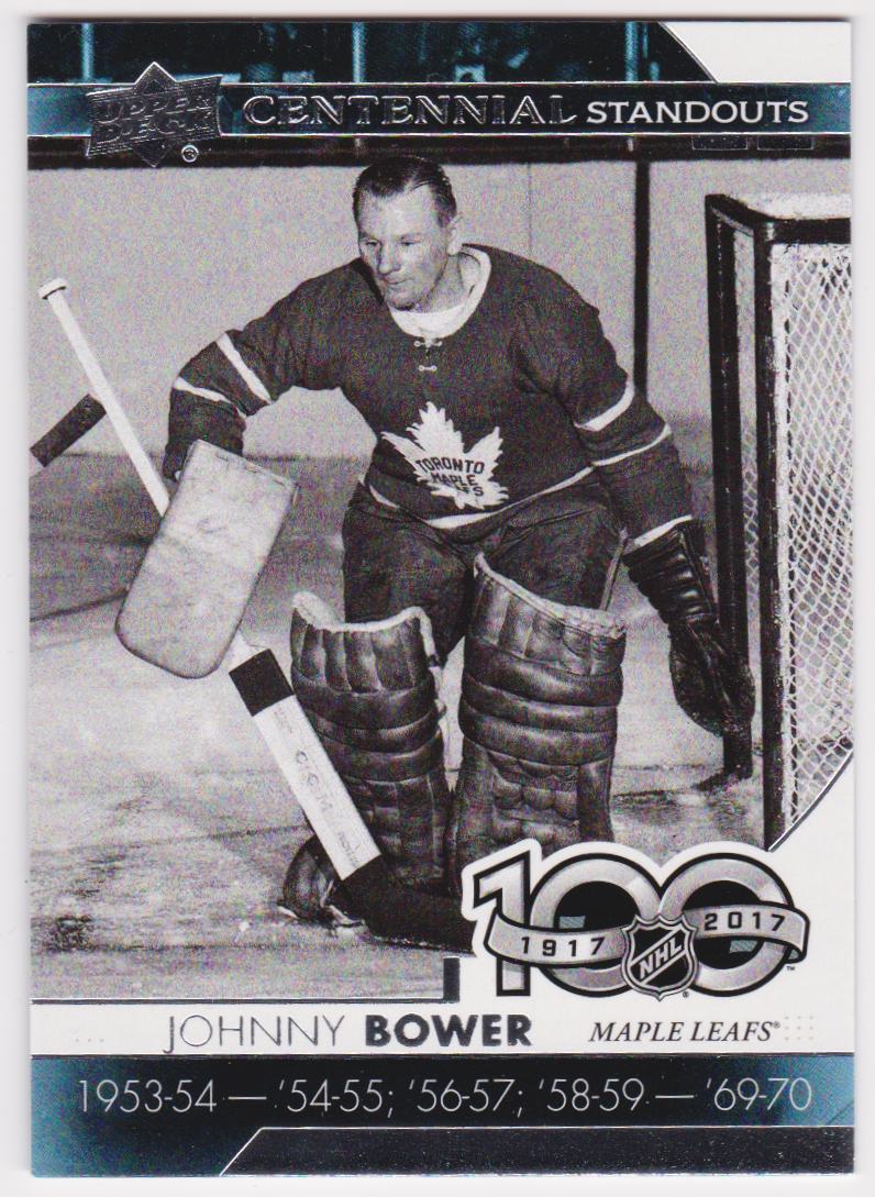 (image for) 2017-18 Upper Deck Centennial Standouts #CS67 Johnny Bower