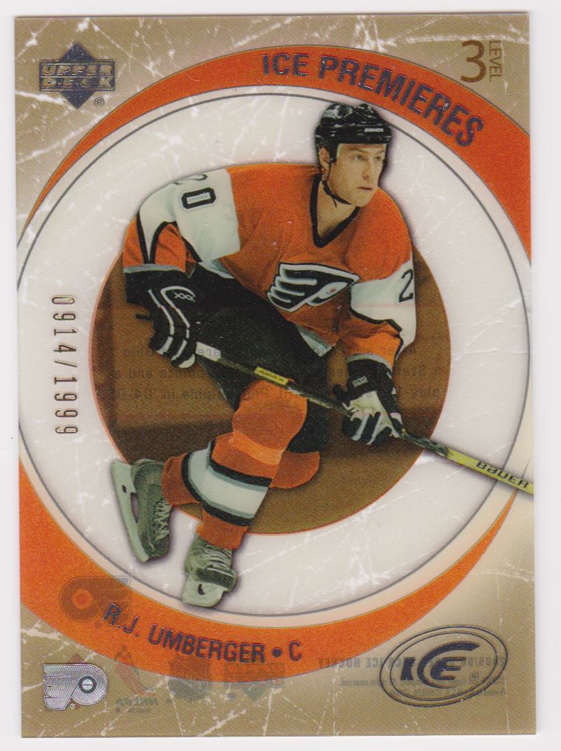 (image for) 2005-06 Upper Deck Ice #124 R.J. Umberger RC 0914/1999