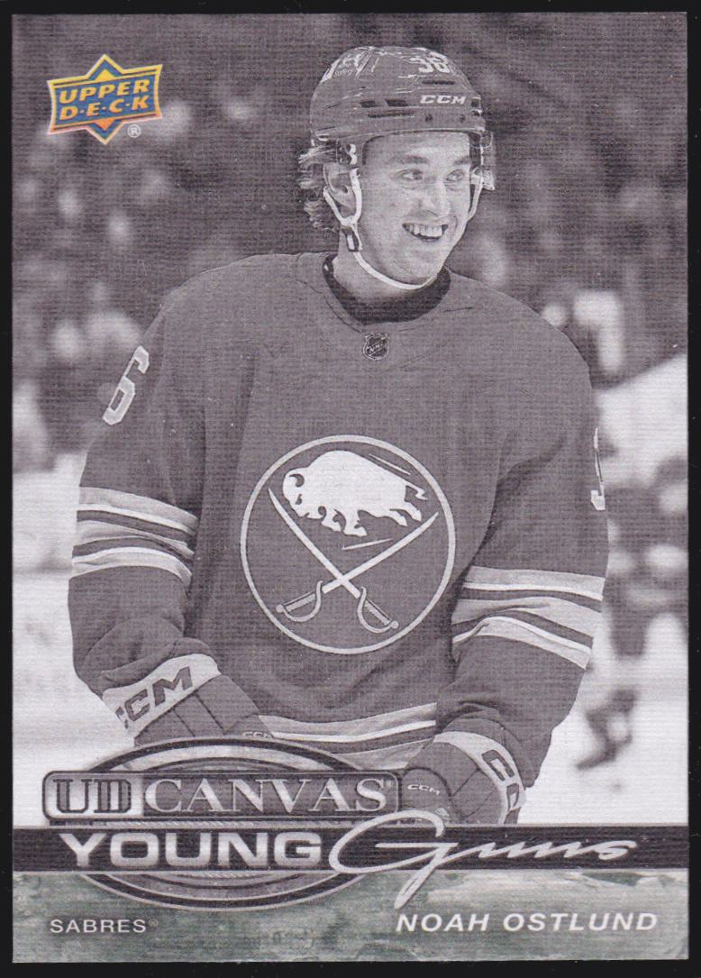 (image for) 2025-26 Upper Deck UD Canvas Black and White #C112 Noah Ostlund YG