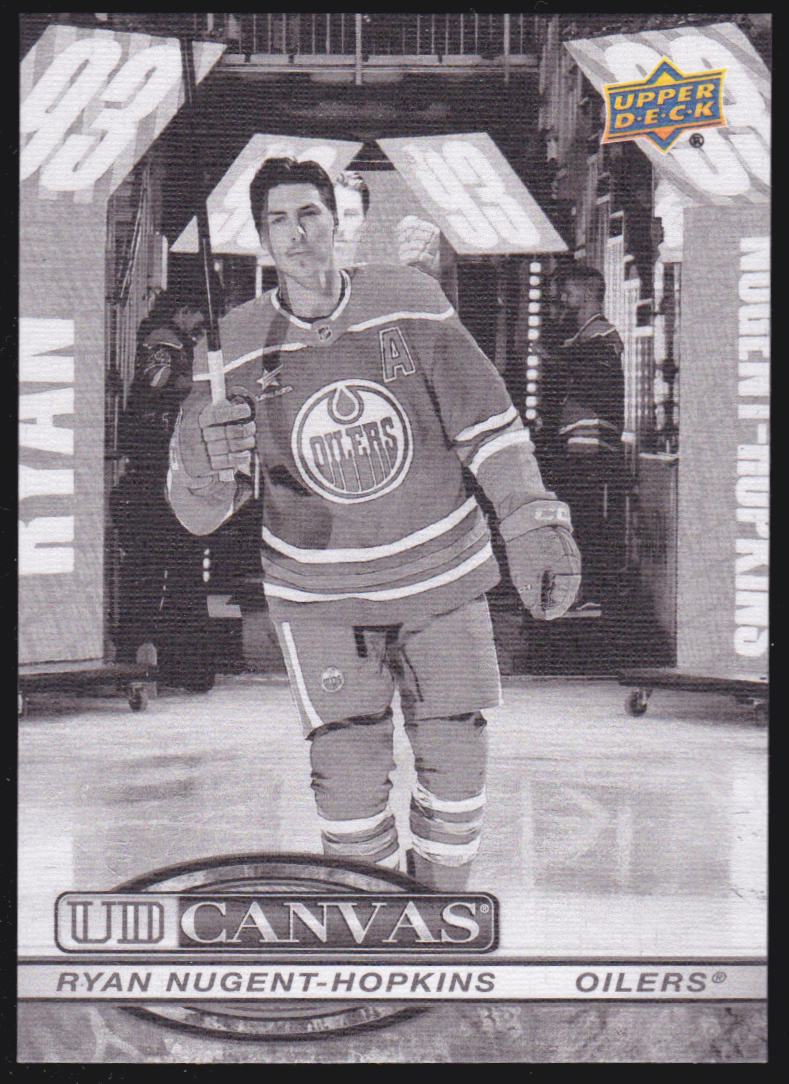 (image for) 2025-26 Upper Deck UD Canvas Black and White #C16 Ryan Nugent-Hopkins
