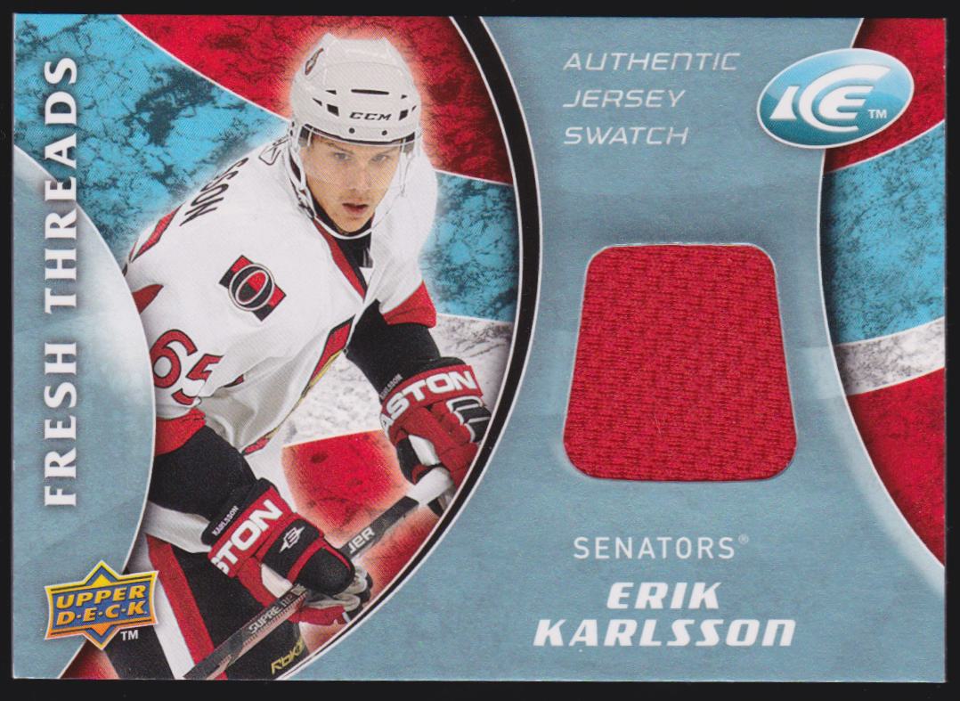 (image for) 2009-10 Upper Deck Ice Fresh Threads #FTEK Erik Karlsson