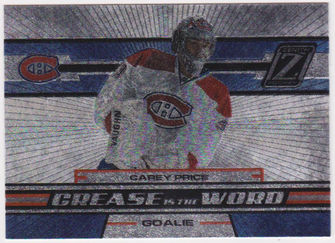 (image for) 2010-11 Zenith Crease Is The Word #3 Carey Price