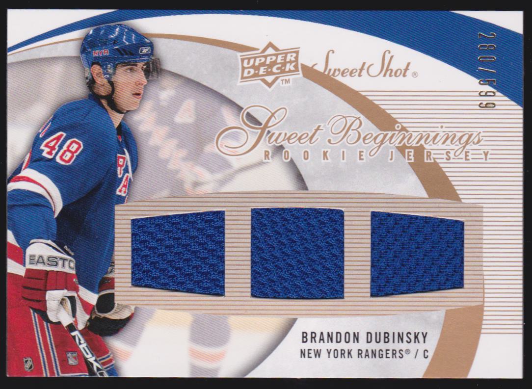 (image for) 2007-08 Sweet Shot #132 Brandon Dubinsky Jerseys RC 280/599