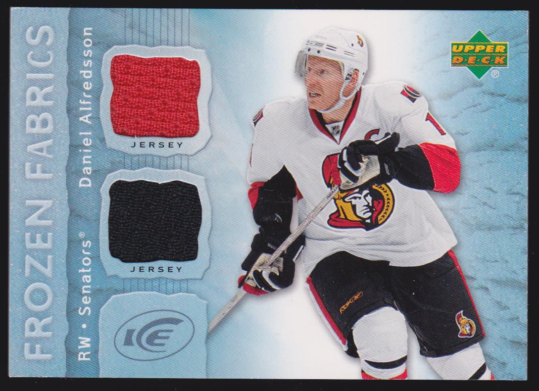 (image for) 2007-08 Upper Deck Ice Frozen Fabrics #FFDA Daniel Alfredsson
