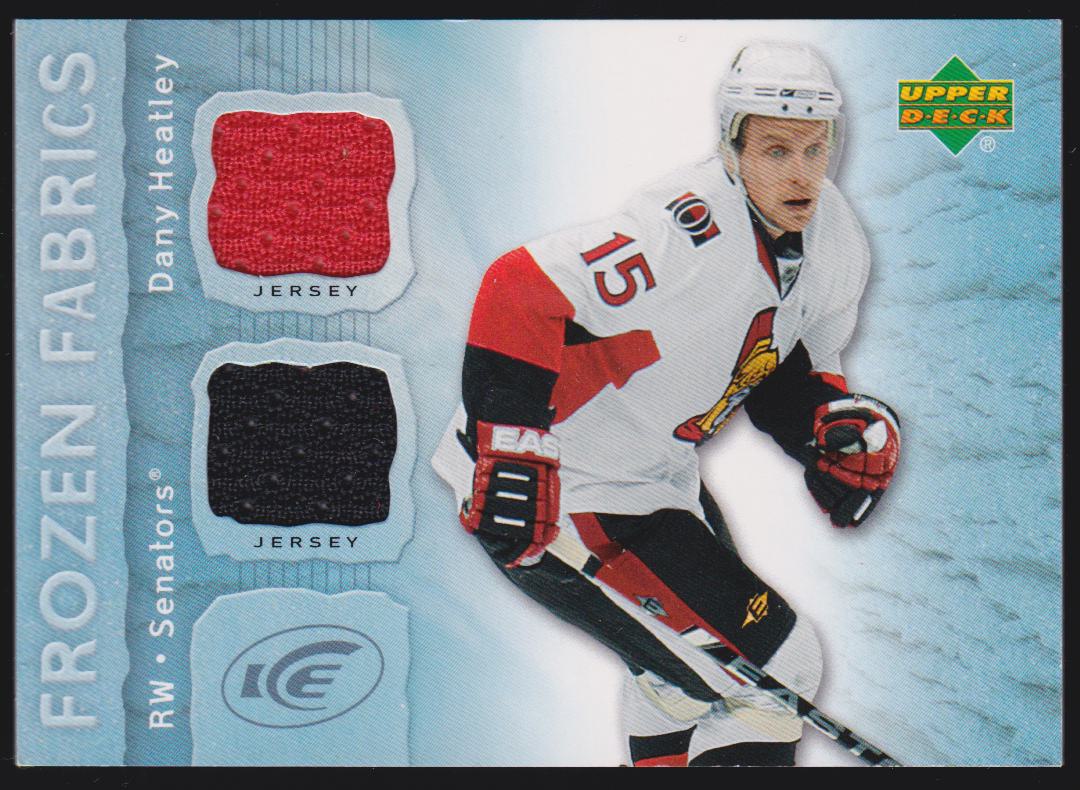 (image for) 2007-08 Upper Deck Ice Frozen Fabrics #FFDH Dany Heatley