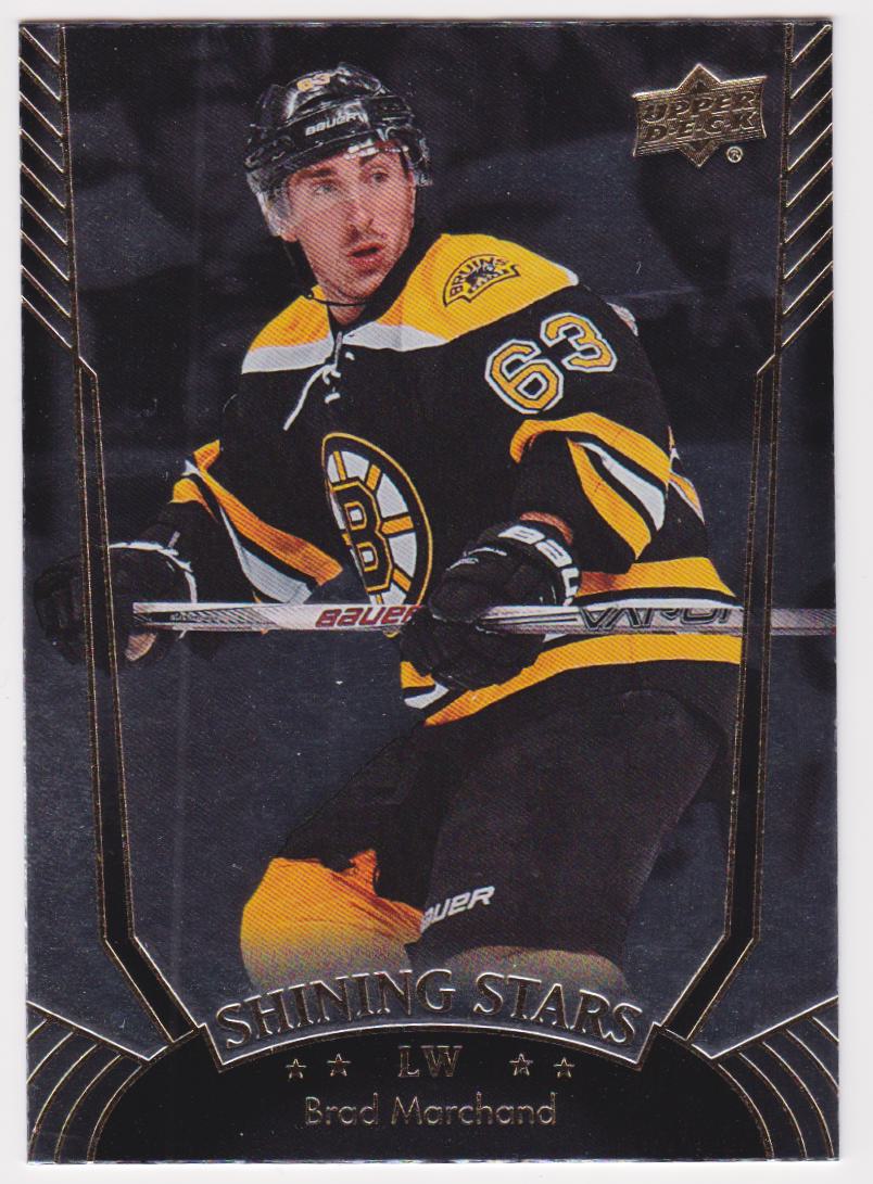 2016-17 Upper Deck Shining Stars #SS33 Brad Marchand (image for) 2016-17 Upper Deck Shining Stars #SS33 Brad Marchand