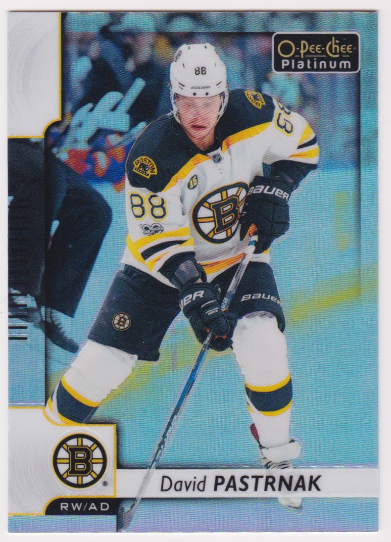 (image for) 2017-18 O-Pee-Chee Platinum Rainbow #118 David Pastrnak