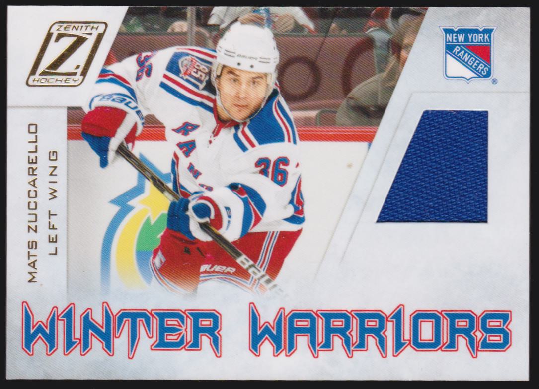 (image for) 2010-11 Zenith Winter Warriors Materials #MZ Mats Zuccarello