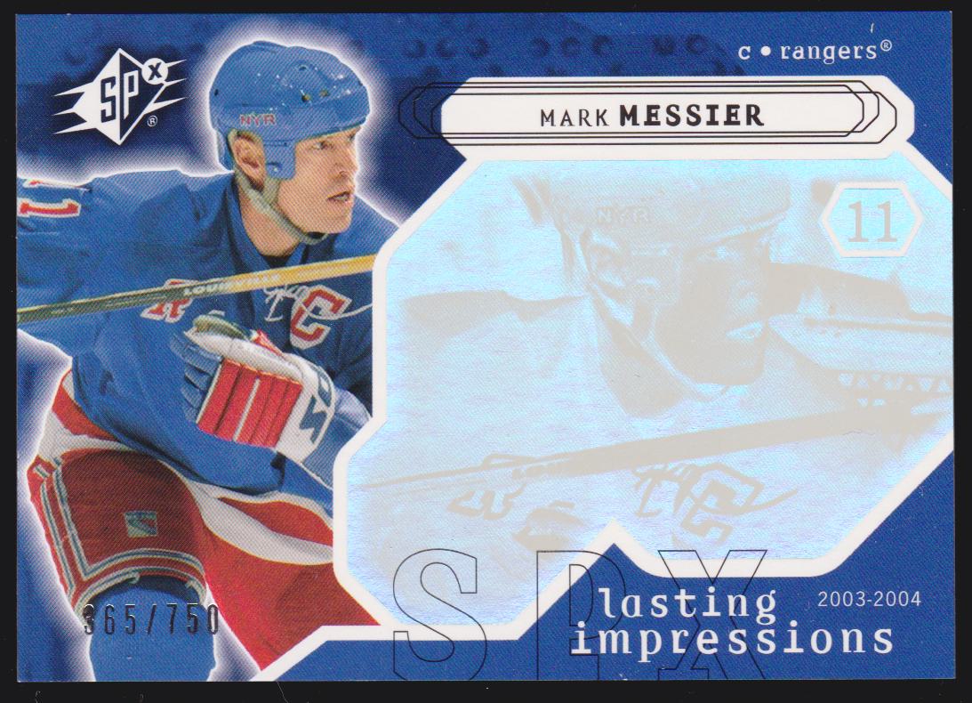 (image for) 2003-04 SPx #115 Mark Messier Lasting Impressions 365/750