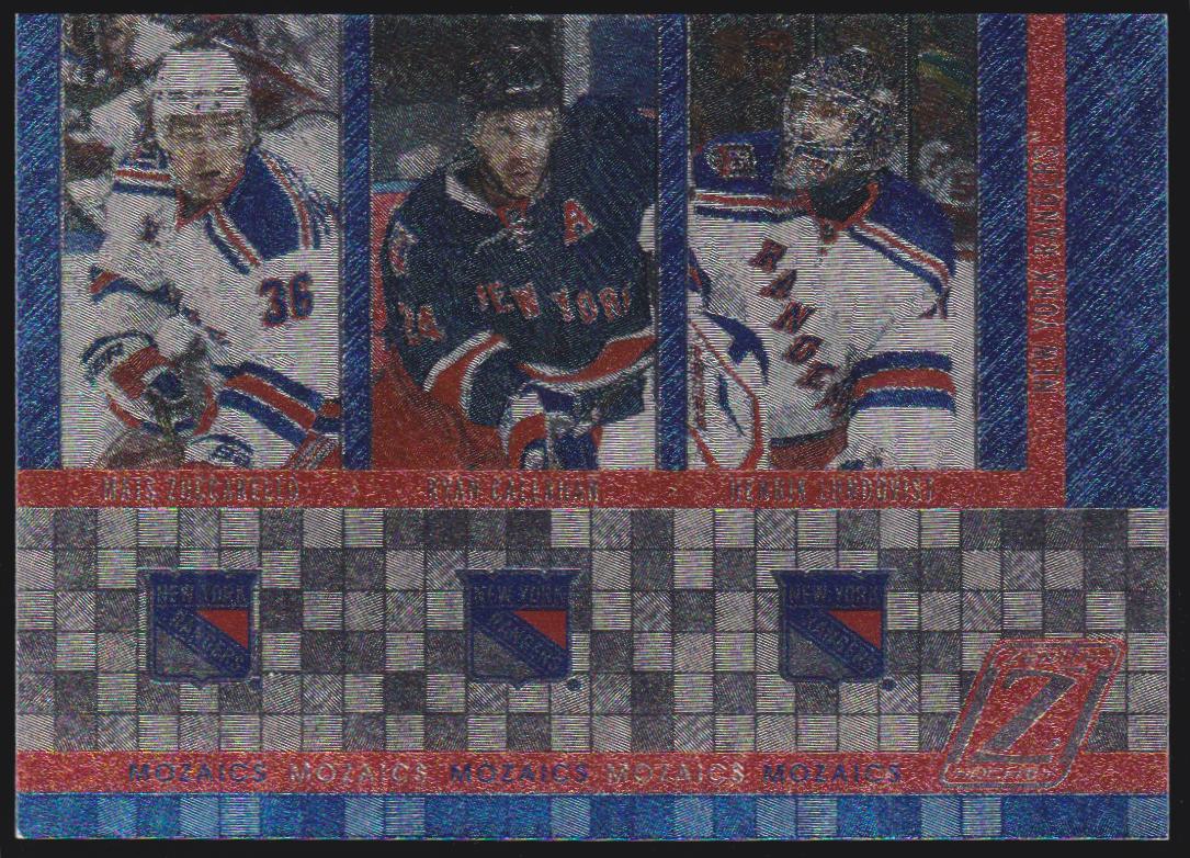 (image for) 2010-11 Zenith Mozaics #15 Henrik Lundqvist/Ryan Callahan/Mats Zuccarello