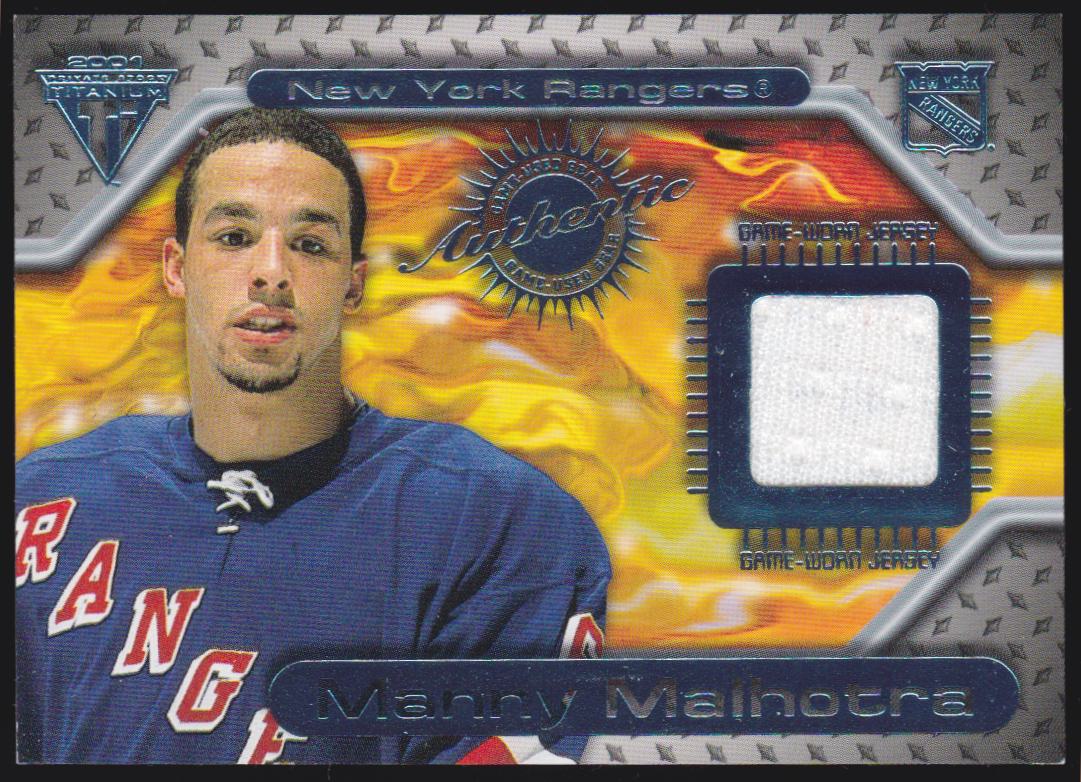 (image for) 2000-01 Titanium Game Gear #116 Manny Malhotra - Jerseys