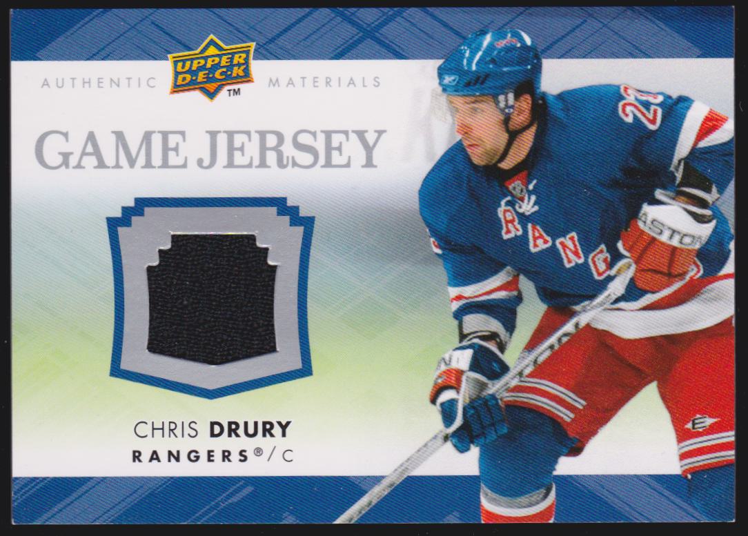 2007-08 Upper Deck Game Jerseys #GJ2CD Chris Drury (image for) 2007-08 Upper Deck Game Jerseys #GJ2CD Chris Drury