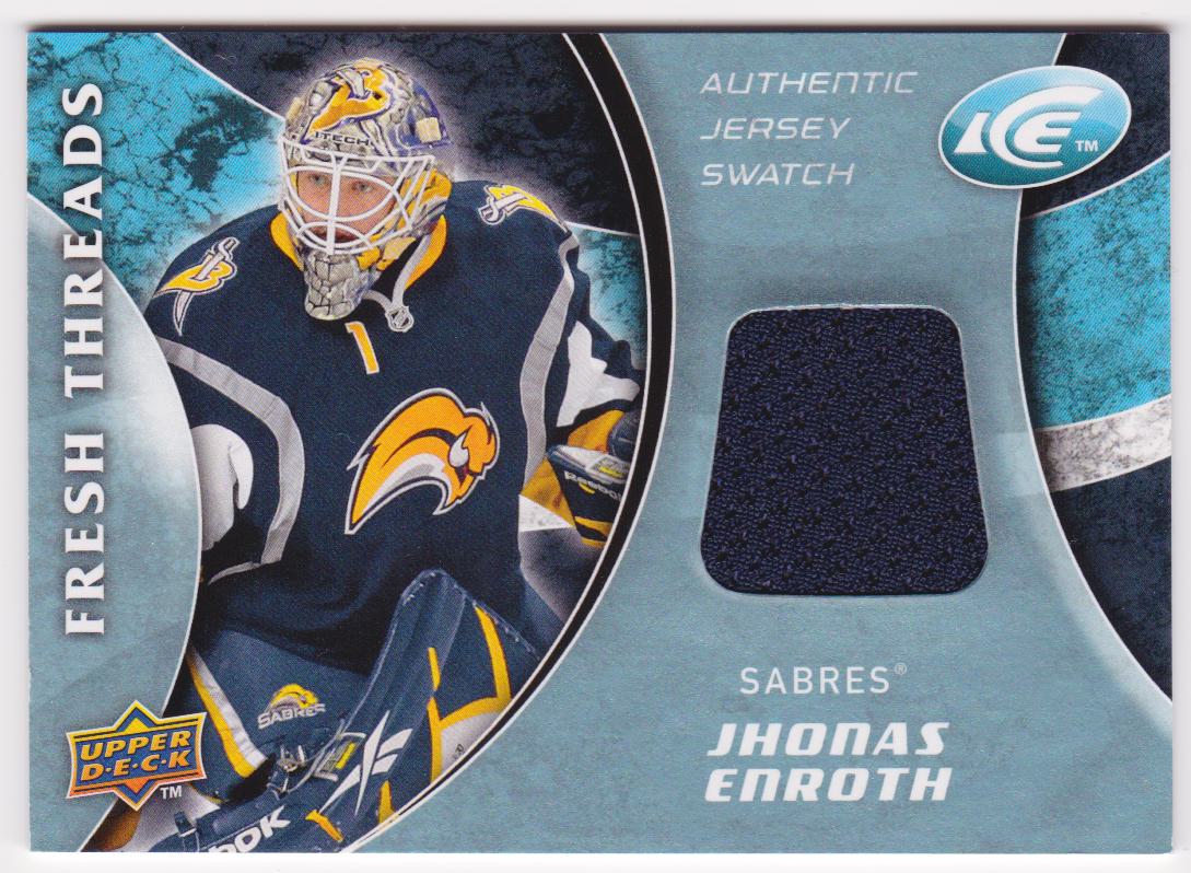 (image for) 2009-10 Upper Deck Ice Fresh Threads #FTJE Jhonas Enroth