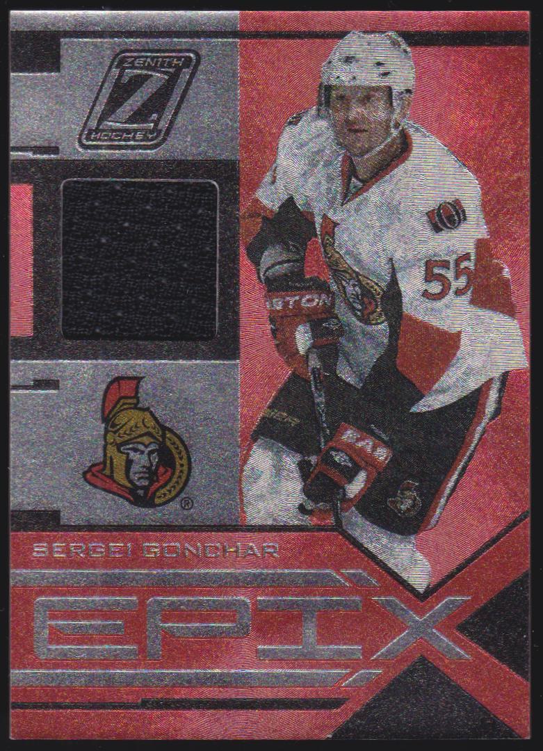 (image for) 2010-11 Zenith Epix Materials #36 Sergei Gonchar 052/100