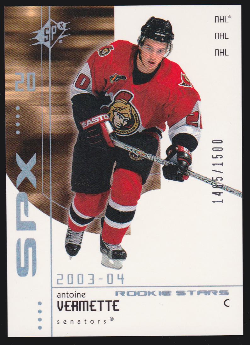 (image for) 2002-03 SPx Rookie Redemption #R207 Antoine Vermette