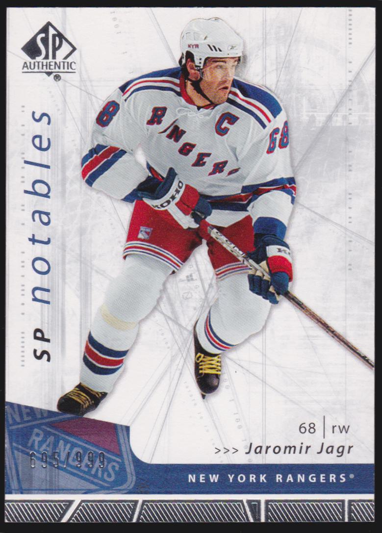 2006-07 SP Authentic #119 Jaromir Jagr Notables 695/999 (image for) 2006-07 SP Authentic #119 Jaromir Jagr Notables 695/999
