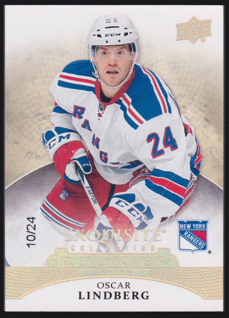 (image for) 2015-16 Exquisite Collection Rookies Gold Spectrum #R7 Oscar Lindberg 10/24 - RC Year