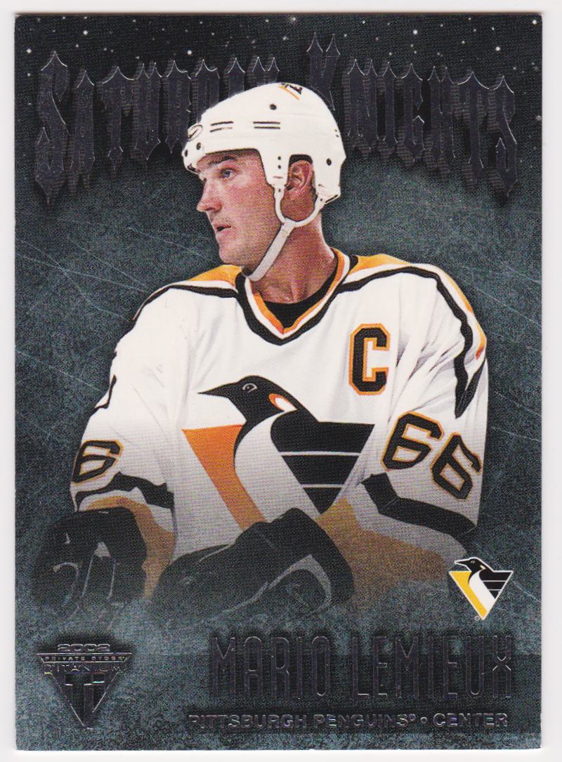 2001-02 Titanium Saturday Knights #18 Mario Lemieux (image for) 2001-02 Titanium Saturday Knights #18 Mario Lemieux