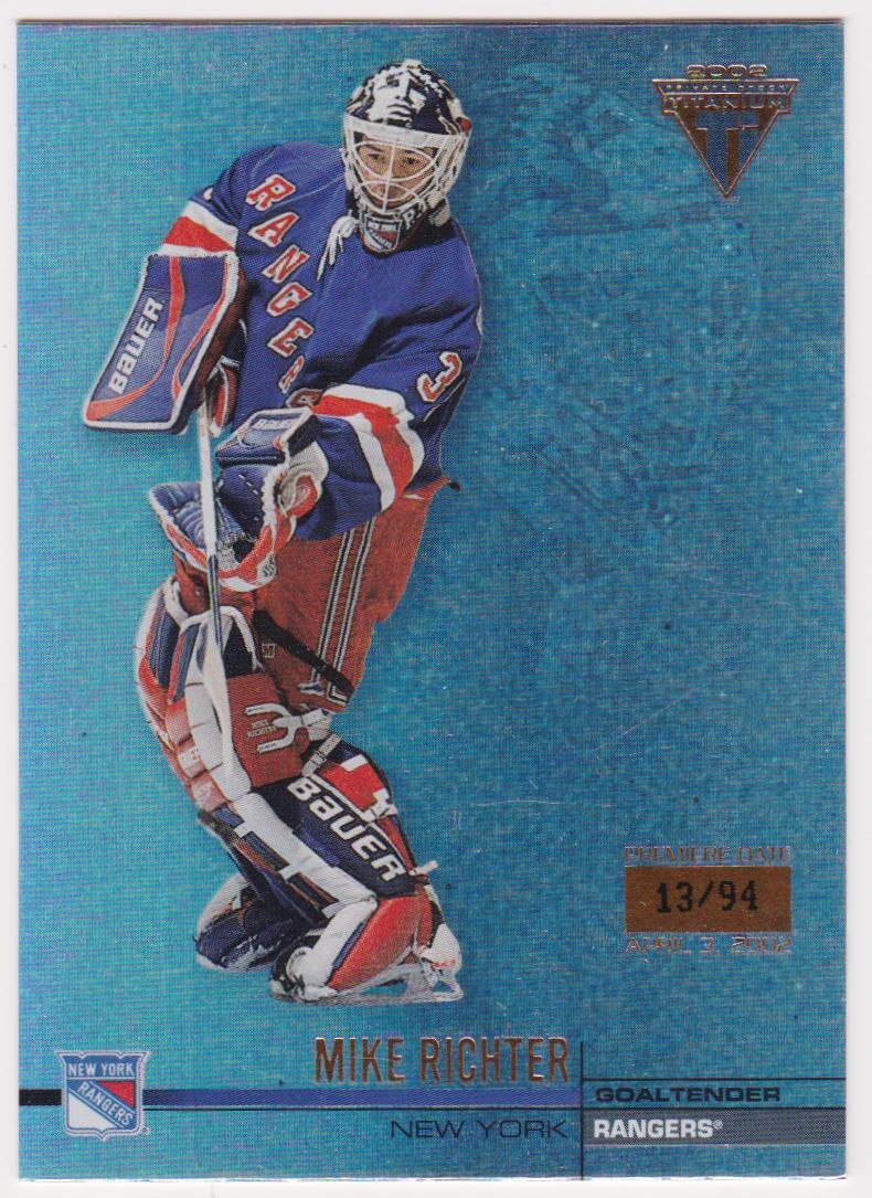2001-02 Titanium Premiere Date #96 Mike Richter 13/94 (image for) 2001-02 Titanium Premiere Date #96 Mike Richter 13/94