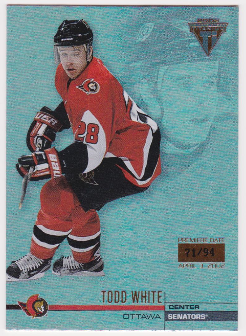 2001-02 Titanium Premiere Date #102 Todd White 71/94 (image for) 2001-02 Titanium Premiere Date #102 Todd White 71/94