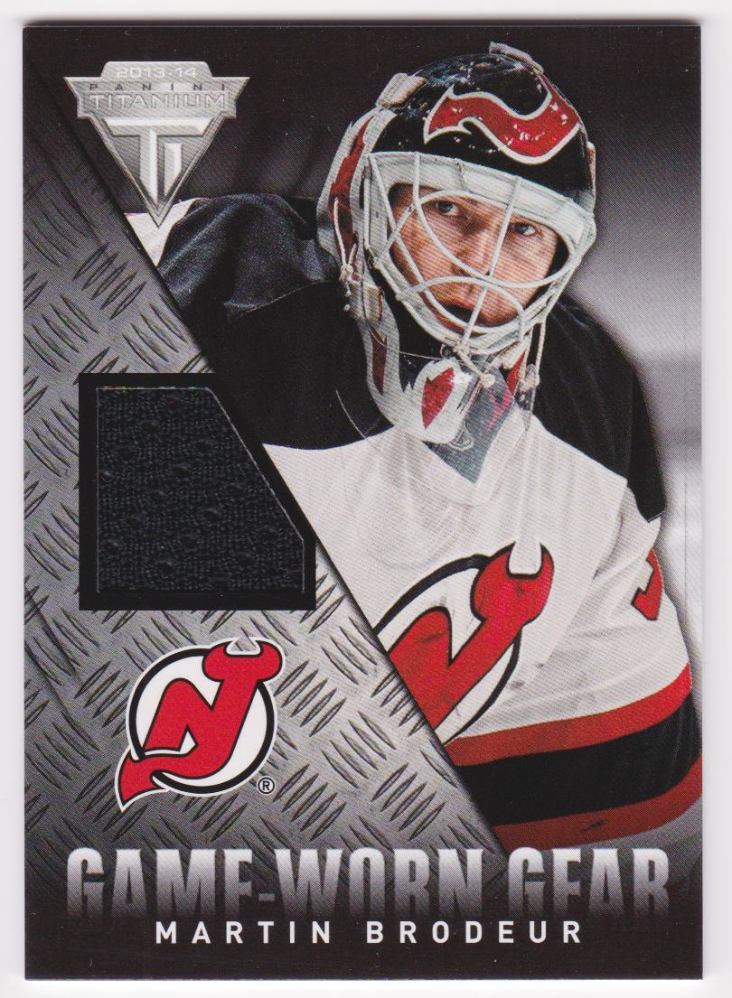 (image for) 2013-14 Panini Titanium Game Worn Gear #GGMB Martin Brodeur SP