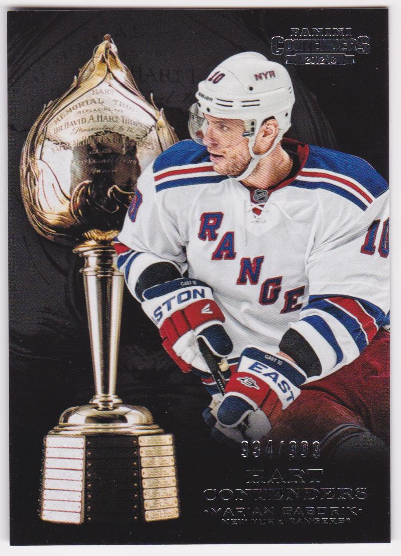 (image for) 2012-13 Panini Contenders Hart Contenders #H17 Marian Gaborik 934/999