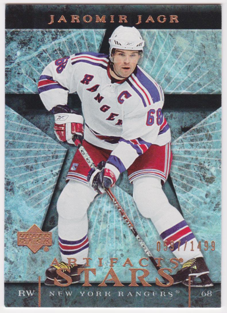 2007-08 Artifacts #127 Jaromir Jagr Stars 0597/1499 (image for) 2007-08 Artifacts #127 Jaromir Jagr Stars 0597/1499