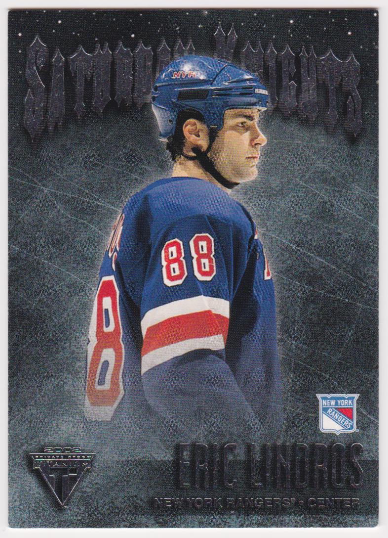 2001-02 Titanium Saturday Knights #14 Eric Lindros (image for) 2001-02 Titanium Saturday Knights #14 Eric Lindros