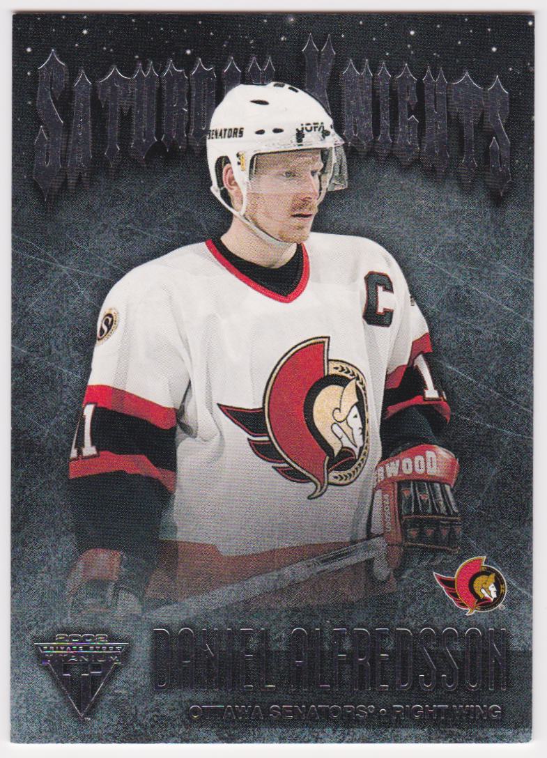 2001-02 Titanium Saturday Knights #15 Daniel Alfredsson (image for) 2001-02 Titanium Saturday Knights #15 Daniel Alfredsson