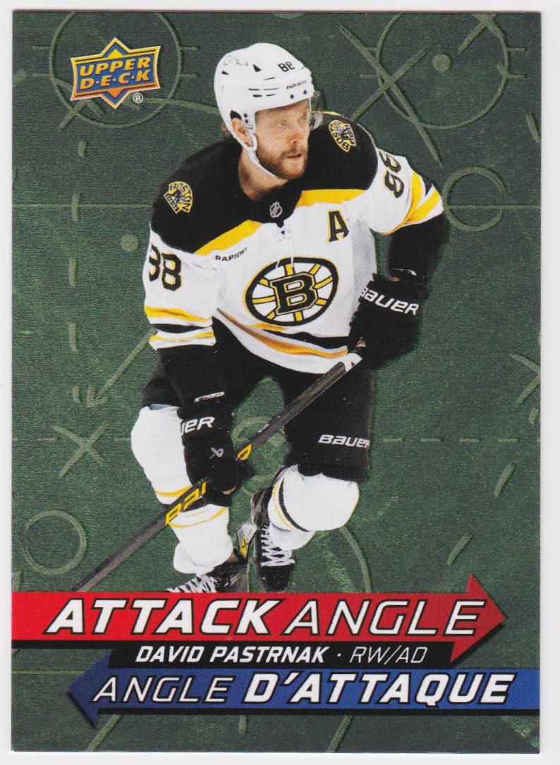 (image for) 2025-26 Upper Deck Tim Hortons Attack Angle #AA11 David Pastrnak