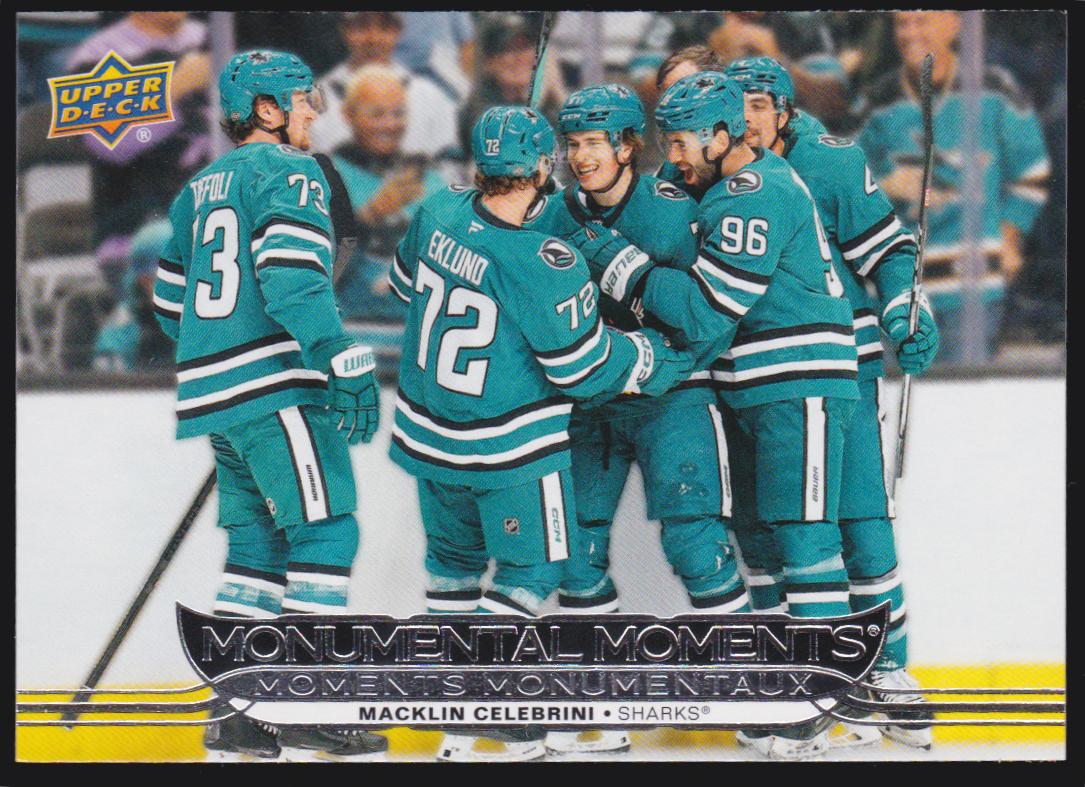 (image for) 2025-26 Upper Deck Tim Hortons Monumental Moments #MM7 Macklin Celebrini