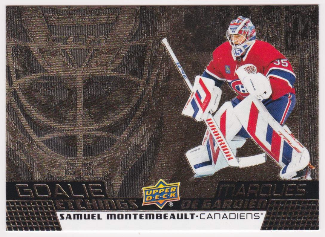 (image for) 2025-26 Upper Deck Tim Hortons Goalie Etchings #GE6 Samuel Montembeault