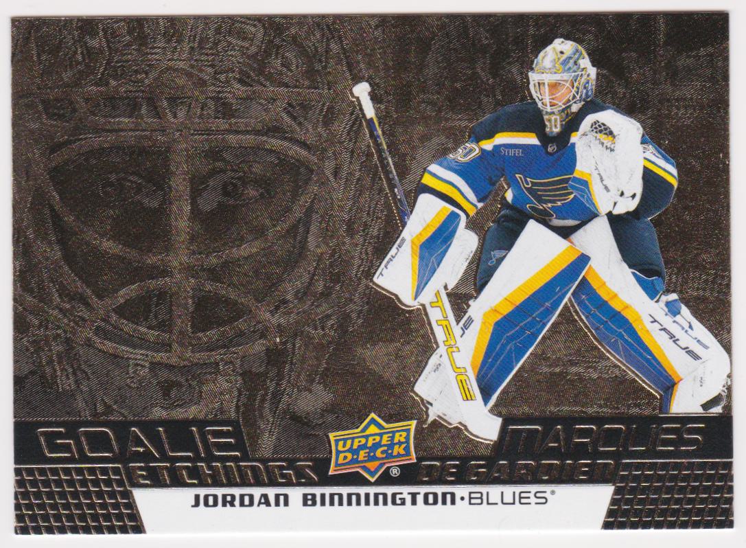 (image for) 2025-26 Upper Deck Tim Hortons Goalie Etchings #GE13 Jordan Binnington