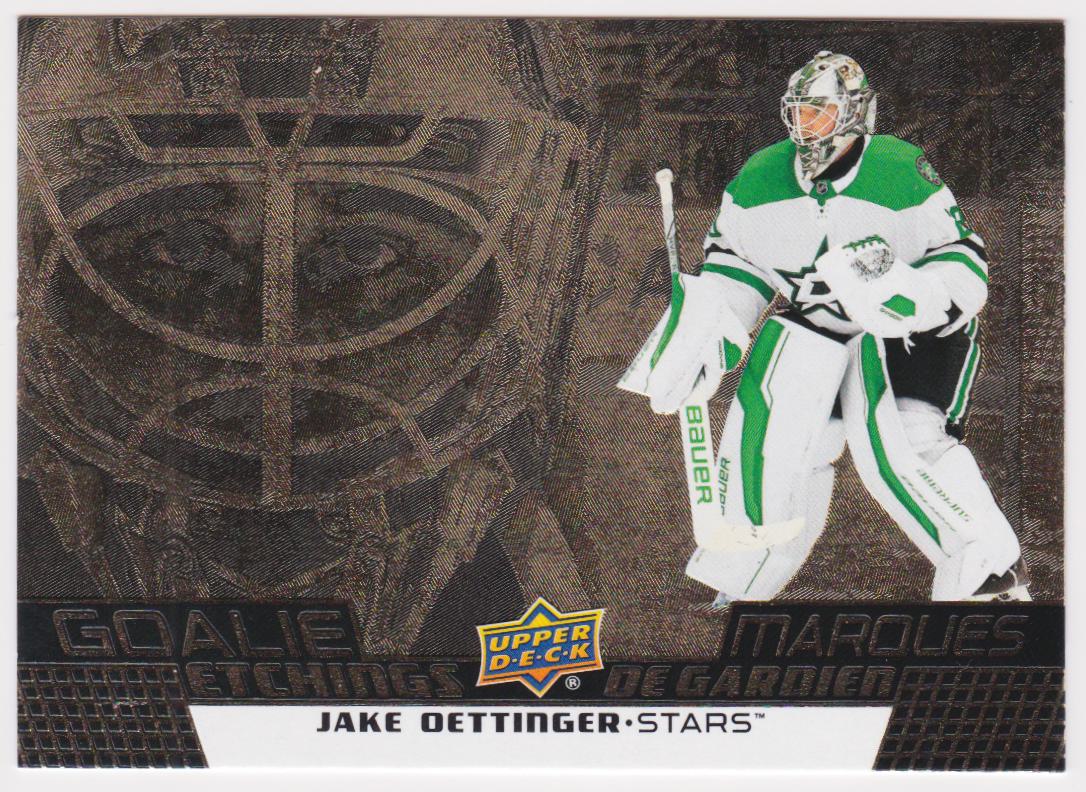 (image for) 2025-26 Upper Deck Tim Hortons Goalie Etchings #GE10 Jake Oettinger